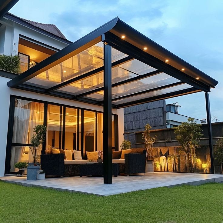Luxury outdoor pergola and awning
